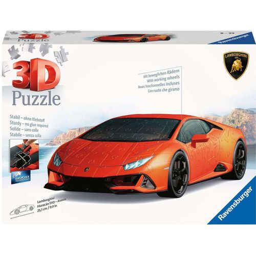 4005556115716 - Ravensburger 3D Puzzle 11571 - Lamborghini Huracán EVO - Arancio - Der rassige Supersportwagen als 3D Puzzle Fahrzeug 4005556115716 - Ravensburger 3D Puzzle 11571 - Lamborghini Huracán EVO - Arancio - Der rassige Supersportwagen als 3D Puzzle Fahrzeug