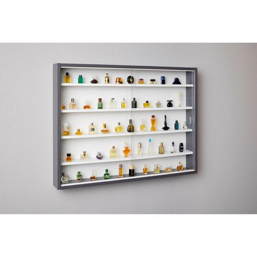 4010340988032 - Ebuy24 - Collecty Vitrinenschrank 2 Schiebetüren aus Glas grau weiß - Grau 4010340988032 - Ebuy24 - Collecty Vitrinenschrank 2 Schiebetüren aus Glas grau weiß - Grau