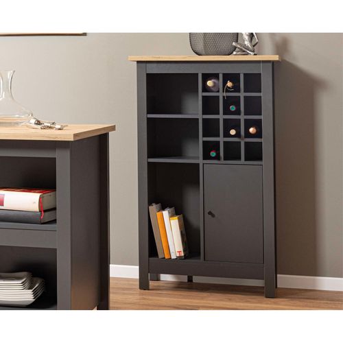 4010340534659 - Weinschrank mit kratzfester Arbeitsplatte -versch Ausführungen -Julina in Anthrazit 4010340534659 - Weinschrank mit kratzfester Arbeitsplatte -versch Ausführungen -Julina in Anthrazit