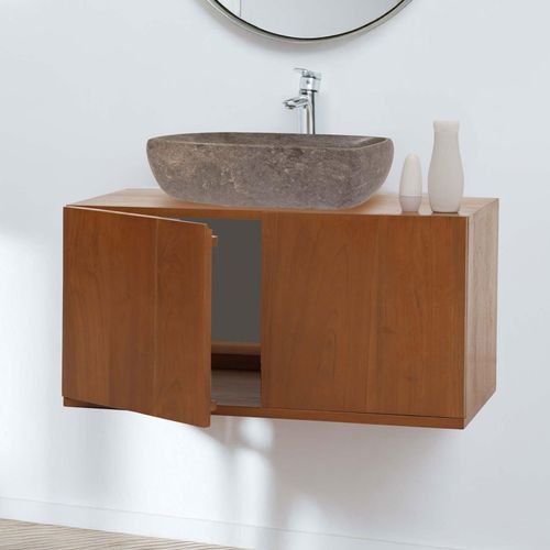 4057651851785 - Teak-Waschbeckenunterschrank MCW-M86 Waschtisch hochwertiges B-Grade-Teak (Kernholz 20-30 Jahre) 40x80x40cm 4057651851785 - Teak-Waschbeckenunterschrank MCW-M86 Waschtisch hochwertiges B-Grade-Teak (Kernholz 20-30 Jahre) 40x80x40cm