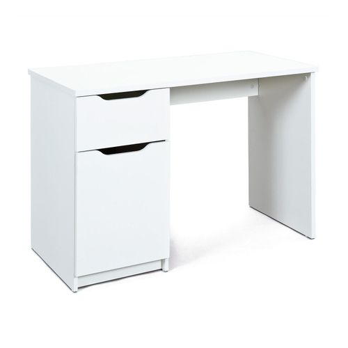 4010340194501 - Links - Schreibtisch mit Schublade und Seitentür weiße Farbe 115 x 76 x 55 cm 4010340194501 - Links - Schreibtisch mit Schublade und Seitentür weiße Farbe 115 x 76 x 55 cm