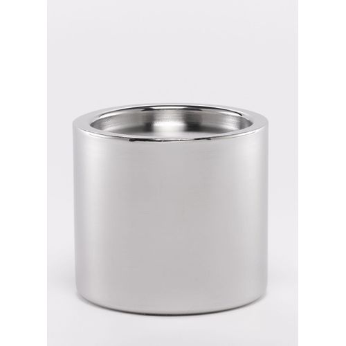 4041104019426 - Kerzenhalter rund aus Edelstahl in Silber Grau 10 cm 4041104019426 - Kerzenhalter rund aus Edelstahl in Silber Grau 10 cm