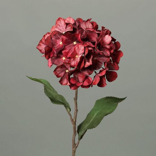 4027234892399 - Kunstblume Hortensie (H 74 cm) H 74 cm rot Pflanze Kunstpflanze Zimmerpflanze