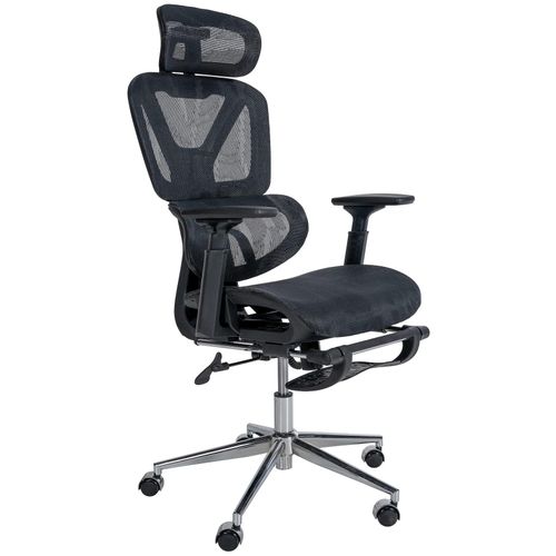 4251756495633 - Bürostuhl Grover I Ergonomischer Schreibtischstuhl höhenverstellbar und 360 Grad drehbar I Fußstütze ausziehbar I Meshbezug atmungsaktiv 4251756495633 - Bürostuhl Grover I Ergonomischer Schreibtischstuhl höhenverstellbar und 360 Grad drehbar I Fußstütze ausziehbar I Meshbezug atmungsaktiv