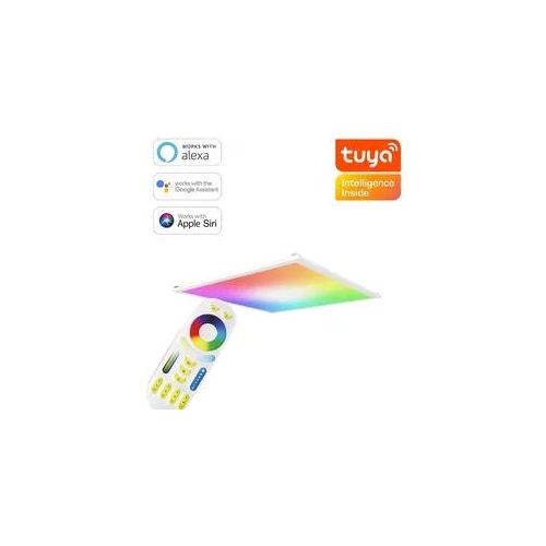 4063592017401 - RGB+CCT LED Panel 62x62cm inkl MiBoxer Smarthomesteuerung 48W 24V Rahmen weiß -