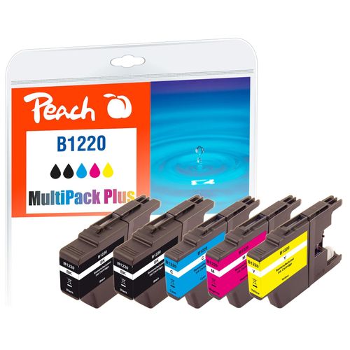 7640173437710 - B1220 Spar Plus Pack Druckerpatronen (2*bk c m y) ersetzt Brother LC-1220 für zB Brother DCPJ 925 DW Brother MFCJ 430 W Brother DCPJ 525 W (wiederaufbereitet) 7640173437710 - B1220 Spar Plus Pack Druckerpatronen (2*bk c m y) ersetzt Brother LC-1220 für zB Brother DCPJ 925 DW Brother MFCJ 430 W Brother DCPJ 525 W (wiederaufbereitet)