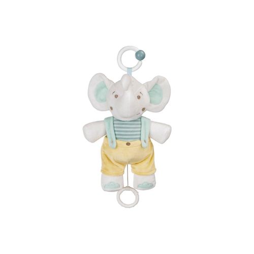 3800171210997 - Kikkaboo Baby-Plüsch-Spieluhr Stofftier Aufzieh-Spieluhr C-Ring Einschlafhilfe gelb weiß