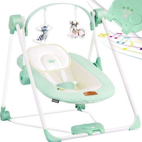 4260692714951 - KIDIZ® Babywippe Babyschaukel mit 5 Geschwindigkeitseinstellungen zusammenklappbarer Baby Wippe Schaukel Babyhochstuhl mit Spielbogen Spielzeugen 5 beruhigende Naturgeräusche neugeborene 4260692714951 - KIDIZ® Babywippe Babyschaukel mit 5 Geschwindigkeitseinstellungen zusammenklappbarer Baby Wippe Schaukel Babyhochstuhl mit Spielbogen Spielzeugen 5 beruhigende Naturgeräusche neugeborene