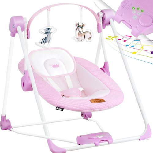 4260692714968 - KIDIZ® Babywippe Babyschaukel mit 5 Geschwindigkeitseinstellungen zusammenklappbarer Baby Wippe Schaukel Babyhochstuhl mit Spielbogen Spielzeugen 5 beruhigende Naturgeräusche neugeborene 4260692714968 - KIDIZ® Babywippe Babyschaukel mit 5 Geschwindigkeitseinstellungen zusammenklappbarer Baby Wippe Schaukel Babyhochstuhl mit Spielbogen Spielzeugen 5 beruhigende Naturgeräusche neugeborene
