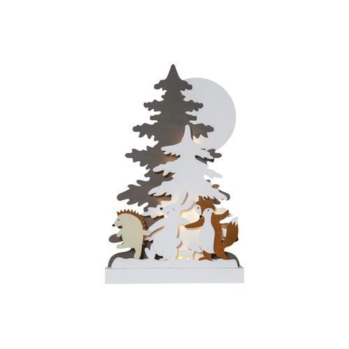 7391482048318 - Star Trading LED Weihnachtsdeko Forest Friends von Star Trading Weihnachtsmotive aus Holz mit Beleuchtung und Timer warmweiß batteriebetrieben Höhe 44 cm