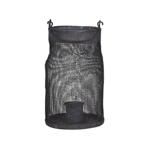 5712750260867 - Chic Antique Netz Windlicht für Stabkerzen H135 Ø8 cm antik kohle