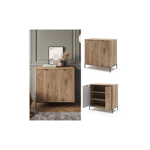 4066731444632 - Kommode Eliza Viking Oak 80 x 812 cm mit 2 Türen 4066731444632 - Kommode Eliza Viking Oak 80 x 812 cm mit 2 Türen
