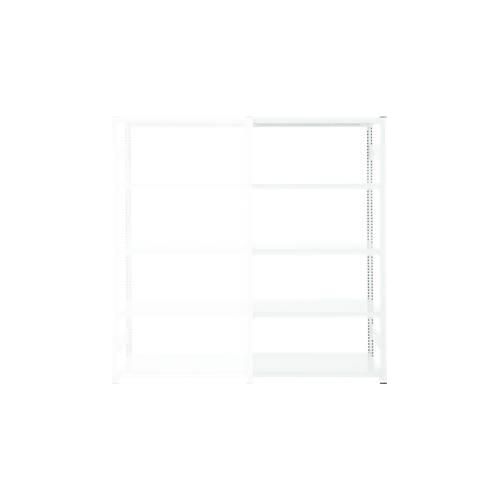 4250623799331 - Steckregal ORDO Professional Anbauregal modular 5 Fachböden Fachlast 185 kg Feldlast 1000 kg B 1310 x T 535 x H 2500 mm Stahl verkehrsweiß RAL 9016
