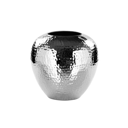 4042911570148 - Fink Vase LOSONE gehämmert (DH 25x25 cm) DH 25x25 cm grau Blumenvase Blumengefäß 4042911570148 - Fink Vase LOSONE gehämmert (DH 25x25 cm) DH 25x25 cm grau Blumenvase Blumengefäß