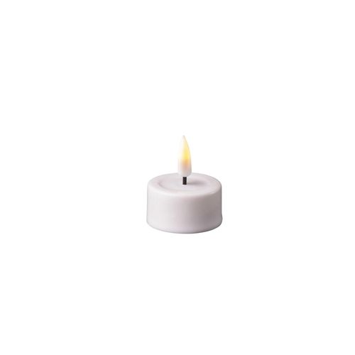 0745125239156 - Deluxe Homeart LED Teelicht im 2er Set mit Real Flame Ø41 x H45cm weiss 0745125239156 - Deluxe Homeart LED Teelicht im 2er Set mit Real Flame Ø41 x H45cm weiss