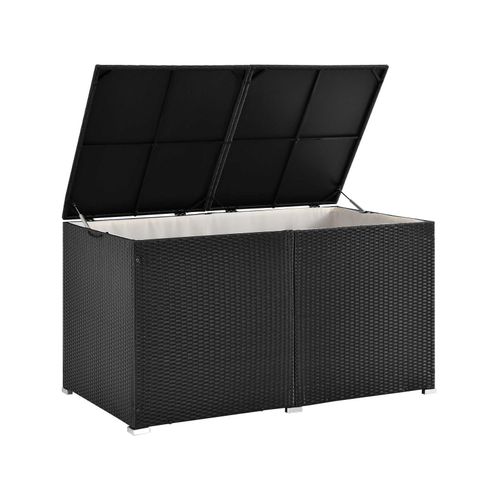 4260565524533 - Polyrattan Auflagenbox Ikaria 950 L mit Deckel & Innenplane – Garten Kissenbox Gartenbox 4260565524533 - Polyrattan Auflagenbox Ikaria 950 L mit Deckel & Innenplane – Garten Kissenbox Gartenbox