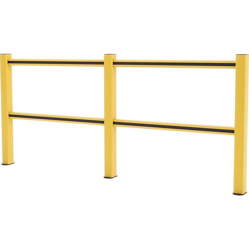 5407011840338 - Boplan Schutzgeländer Flex Impact® HD Light gelbe Pfosten - gelb schwarz gestreift Breite 2500 mm 5407011840338 - Boplan Schutzgeländer Flex Impact® HD Light gelbe Pfosten - gelb schwarz gestreift Breite 2500 mm