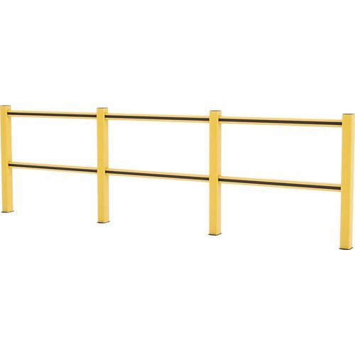 5407011840352 - Boplan Schutzgeländer Flex Impact® HD Light gelbe Pfosten - gelb schwarz gestreift Breite 3750 mm 5407011840352 - Boplan Schutzgeländer Flex Impact® HD Light gelbe Pfosten - gelb schwarz gestreift Breite 3750 mm
