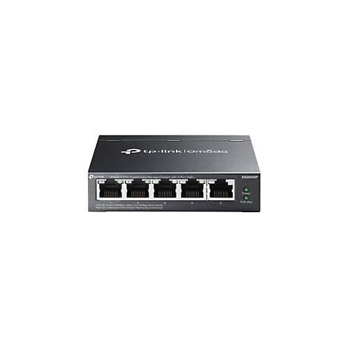 8885020620931 - Omada ES205GP V1 - Switch - managed - 4 x 10 100 1000 (PoE+) + 1 x 10 100 1000 - Desktop wandmontierbar - PoE+ (65 W)