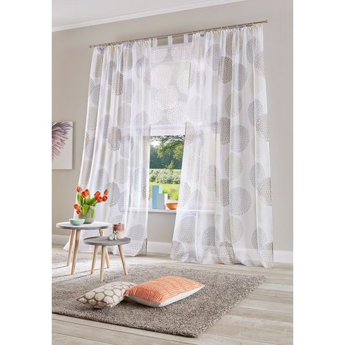 6920192983827 - Gardine MY HOME Belem Gr 4 grau (stein) B140cm H245cm Voile Polyester Gardinen 1 bzw 2 Schals Vorhang Fertiggardine Kreise 6920192983827 - Gardine MY HOME Belem Gr 4 grau (stein) B140cm H245cm Voile Polyester Gardinen 1 bzw 2 Schals Vorhang Fertiggardine Kreise