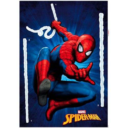 4036834141189 - Wandtattoo KOMAR Wandtattoo - Spider-Man Größe 50 x 70 cm Wandtattoos Gr B H 50 cm x 70 cm bunt Wandtattoos und Wandsticker Hochwertige Selbstklebefolie