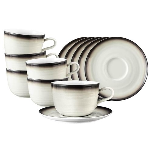 4262487295980 - Milchkaffeetassen mit Untertassen Terra 400 ml 6er Set 4262487295980 - Milchkaffeetassen mit Untertassen Terra 400 ml 6er Set