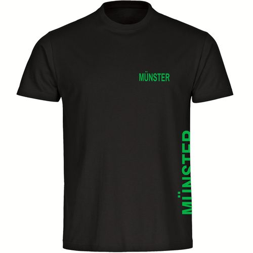 4068859572518 - multifanshop Herren T-Shirt - Münster - Brust & Seite - Druck grün - Männer 4068859572518 - multifanshop Herren T-Shirt - Münster - Brust & Seite - Druck grün - Männer