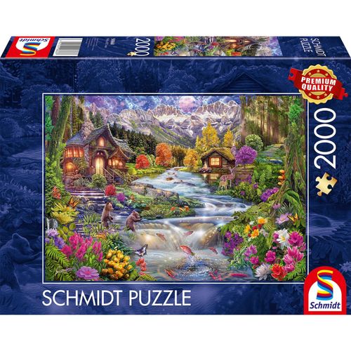 4001504588687 - Flussidyll in den Bergen Puzzle