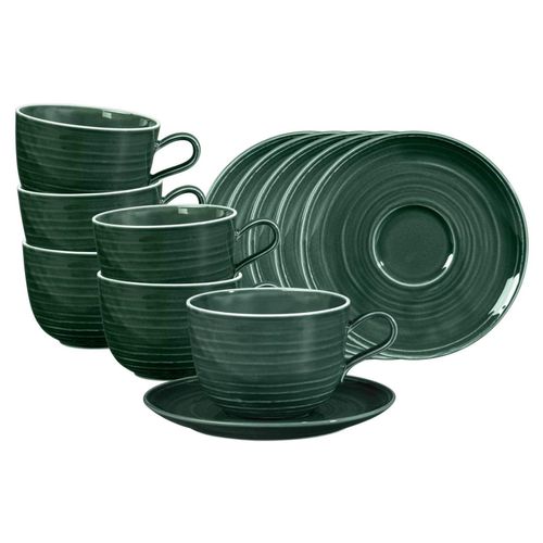 4262487295973 - Milchkaffeetassen mit Untertassen Terra 400 ml 6er Set 4262487295973 - Milchkaffeetassen mit Untertassen Terra 400 ml 6er Set
