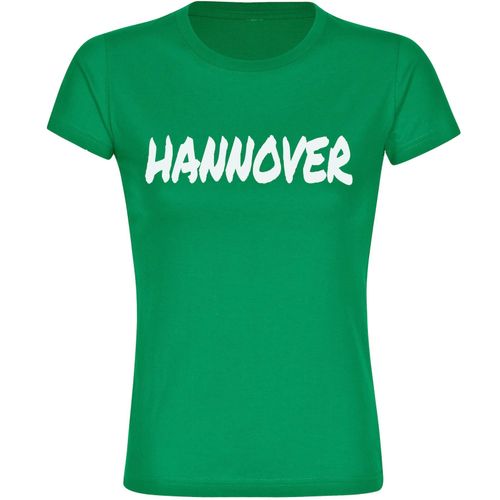 4068859517144 - multifanshop Damen T-Shirt - Hannover - Textmarker - Druck weiß - Frauen