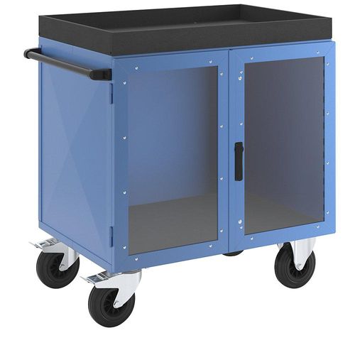 4054666003536 - eurokraft pro Schrankwagen KOMPAKT Stahlblech 3-seitig Türen mit Makrolon®-Scheiben LxBxH 1150 x 750 x 1170 mm 4054666003536 - eurokraft pro Schrankwagen KOMPAKT Stahlblech 3-seitig Türen mit Makrolon®-Scheiben LxBxH 1150 x 750 x 1170 mm