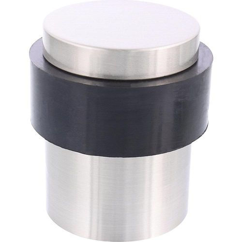 4001073378801 - Bodentürstopper Ø 35 mm VE 2 Stk Höhe 40 mm silber schwarz Wagner 4001073378801 - Bodentürstopper Ø 35 mm VE 2 Stk Höhe 40 mm silber schwarz Wagner