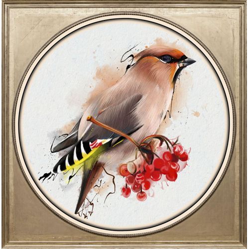 4049009360322 - Acrylglasbild »Vogel« Kunst-Vögel-Vogelbilder-Blumen-Blumenbilder-Gemälde Fine Art-Print in Galeriequalität