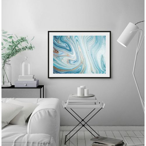 4049009918820 - Bild QUEENCE Marcello Bilder Gr B H 50 cm x 40 cm Wandbild Abstrakt Querformat 1 St blau (schwarz) Bild Kunstdruck Bilder mit Rahmen 4049009918820 - Bild QUEENCE Marcello Bilder Gr B H 50 cm x 40 cm Wandbild Abstrakt Querformat 1 St blau (schwarz) Bild Kunstdruck Bilder mit Rahmen