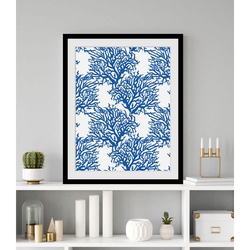 4049009845553 - Bild QUEENCE Marc Bilder Gr B H 30 cm x 40 cm Wandbild Meer Hochformat 1 St blau Bild Kunstdruck Bilder mit Rahmen