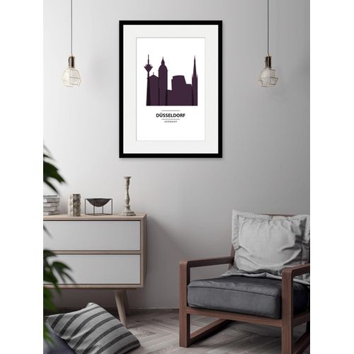 4049009839217 - Bild QUEENCE Düsseldorf Color Splash Bilder Gr B H 50 cm x 70 cm Wandbild Städte Hochformat 1 St lila Bild Kunstdruck Bilder mit Rahmen 4049009839217 - Bild QUEENCE Düsseldorf Color Splash Bilder Gr B H 50 cm x 70 cm Wandbild Städte Hochformat 1 St lila Bild Kunstdruck Bilder mit Rahmen