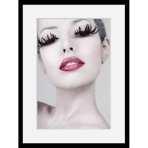 4049009913429 - Bild QUEENCE Lashes Bilder Gr B H 30 cm x 40 cm Wandbild Frau Hochformat grau (grau pink) Kunstdrucke Lashes Frau mit langen Wimpern gerahmt Mascara 4049009913429 - Bild QUEENCE Lashes Bilder Gr B H 30 cm x 40 cm Wandbild Frau Hochformat grau (grau pink) Kunstdrucke Lashes Frau mit langen Wimpern gerahmt Mascara