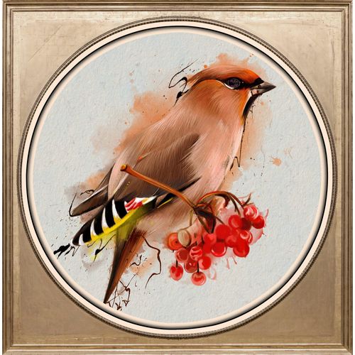 4049009354482 - Acrylglasbild »Bunter Vogel I« Kunst-Vögel-Vogelbilder-Obst-Gemälde Fine Art-Print in Galeriequalität