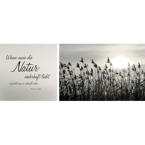 4049009660019 - Leinwandbild »Natur« Gräser-Blumen-Blumenbilder-Kunst-Modern-Spa-Spa Bilder-Sprüche-Sprüche & Texte-Schriftzug-Schriftzüge (Set) Premium-Leinwandstoff Handarbeit aus Deutschland Zitat 2er Set 4049009660019 - Leinwandbild »Natur« Gräser-Blumen-Blumenbilder-Kunst-Modern-Spa-Spa Bilder-Sprüche-Sprüche & Texte-Schriftzug-Schriftzüge (Set) Premium-Leinwandstoff Handarbeit aus Deutschland Zitat 2er Set