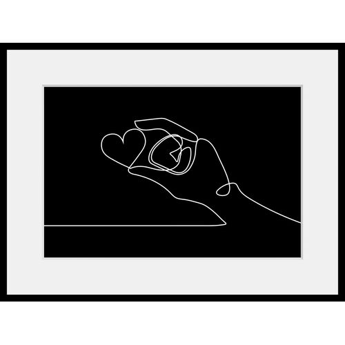 4049009841265 - Bild QUEENCE Romeo Bilder Gr B H 40 cm x 30 cm Wandbild Herzen Querformat 1 St schwarz Bild Kunstdruck Bilder mit Rahmen 4049009841265 - Bild QUEENCE Romeo Bilder Gr B H 40 cm x 30 cm Wandbild Herzen Querformat 1 St schwarz Bild Kunstdruck Bilder mit Rahmen