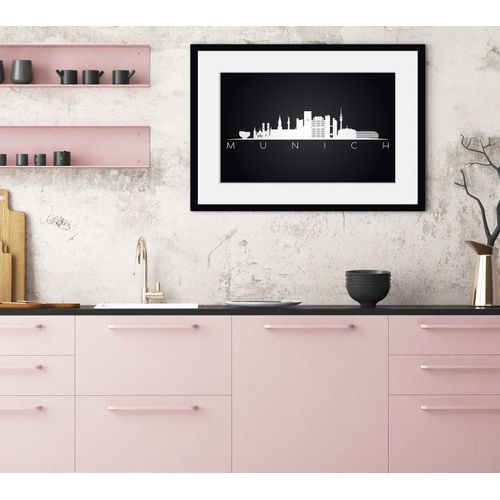 4049009839620 - Bild QUEENCE Munich Sehenswürdigkeiten Bilder Gr B H 50 cm x 40 cm Wandbild Städte Querformat 1 St schwarz Bild Kunstdruck Bilder mit Rahmen 4049009839620 - Bild QUEENCE Munich Sehenswürdigkeiten Bilder Gr B H 50 cm x 40 cm Wandbild Städte Querformat 1 St schwarz Bild Kunstdruck Bilder mit Rahmen
