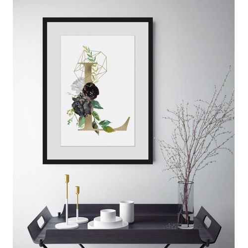 4049009837060 - Bild QUEENCE L Bilder Gr B H 40 cm x 50 cm Wandbild Hochformat 1 St goldfarben Bild Kunstdruck Bilder mit Rahmen