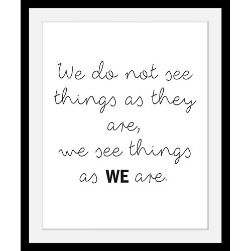 4049009353584 - Bild »Weisheiten« Schwarz-Weiss-Schriftzug-Motivationsbilder HD Premium Poster-Druck inkl Holzrahmen
