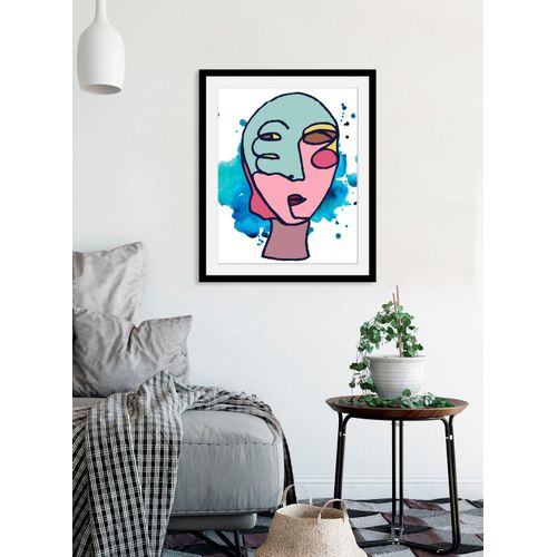 4049009845010 - Bild QUEENCE Marlick Bilder Gr B H 30 cm x 40 cm Wandbild Abstrakt Hochformat 1 St bunt Bild Kunstdruck Bilder mit Rahmen