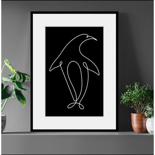 4049009841548 - Bild QUEENCE Lilu Bilder Gr B H 40 cm x 50 cm Wandbild Hochformat 1 St schwarz Bild Kunstdruck Bilder mit Rahmen