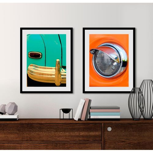 4049009836667 - Bild QUEENCE Oldtimer Bilder Gr B H 30 cm x 40 cm Wandbild Auto Hochformat 1 St grün Bild Kunstdruck Bilder mit Rahmen 4049009836667 - Bild QUEENCE Oldtimer Bilder Gr B H 30 cm x 40 cm Wandbild Auto Hochformat 1 St grün Bild Kunstdruck Bilder mit Rahmen