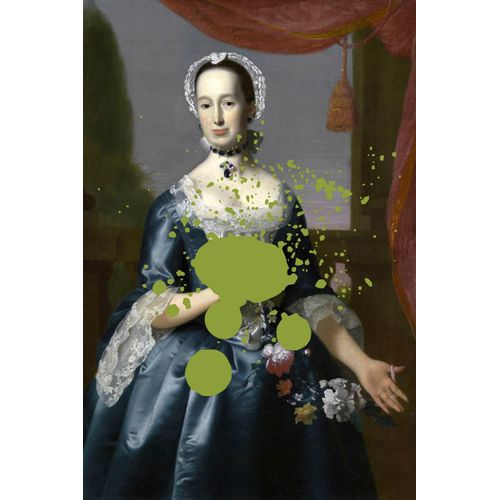 4049009494218 - Acrylglasbild »Frau mit Farbklecks« Kunst-Gemälde-Frau-Bilder von Frauen-Historische Persönlichkeiten-Formen Fine Art-Print in Galeriequalität