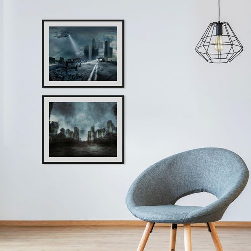 4049009842446 - Bild QUEENCE SEARCHING Bilder Gr B H 50 cm x 40 cm Wandbild Städte Querformat 1 St grau Bild Kunstdruck Bilder mit Rahmen 4049009842446 - Bild QUEENCE SEARCHING Bilder Gr B H 50 cm x 40 cm Wandbild Städte Querformat 1 St grau Bild Kunstdruck Bilder mit Rahmen