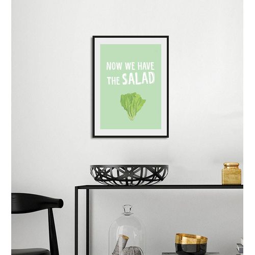 4049009933885 - Bild »NOW WE HAVE THE SALAD« Schriftzug-Humor-Sprüche & Texte-Essen-Lebensmittel (1 St) HD Premium Poster-Druck inkl Holzrahmen 4049009933885 - Bild »NOW WE HAVE THE SALAD« Schriftzug-Humor-Sprüche & Texte-Essen-Lebensmittel (1 St) HD Premium Poster-Druck inkl Holzrahmen
