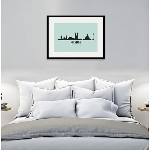 4049009837763 - Bild QUEENCE Nürnberg Skyline Bilder Gr B H 70 cm x 50 cm Wandbild Städte Querformat 1 St blau Bild Kunstdruck Bilder mit Rahmen 4049009837763 - Bild QUEENCE Nürnberg Skyline Bilder Gr B H 70 cm x 50 cm Wandbild Städte Querformat 1 St blau Bild Kunstdruck Bilder mit Rahmen